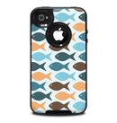 The Vector Fishies V1 Skin for the iPhone 4-4s OtterBox Commuter Case
