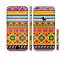 The Vector Gold & Purple Aztec Pattern V32 Sectioned Skin Series for the Apple iPhone 6