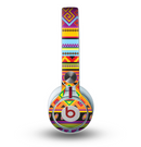 The Vector Gold & Purple Aztec Pattern V32 Skin for the Beats by Dre Mixr Headphones