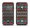 The Vector Green & Pink Aztec Pattern Apple iPhone 6/6s LifeProof Fre Case Skin Set