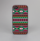 The Vector Green & Pink Aztec Pattern Skin-Sert for the Apple iPhone 4-4s Skin-Sert Case