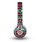 The Vector Green & Pink Aztec Pattern Skin for the Beats by Dre Mixr Headphones
