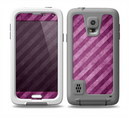 The Vector Grunge Purple Striped Skin for the Samsung Galaxy S5 frē LifeProof Case