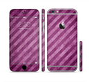 The Vector Grunge Purple Striped Sectioned Skin Series for the Apple iPhone 6s Plus