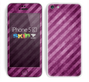 The Vector Grunge Purple Striped Skin for the Apple iPhone 5c