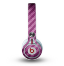 The Vector Grunge Purple Striped Skin for the Beats by Dre Mixr Headphones