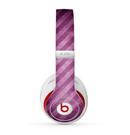 The Vector Grunge Purple Striped Skin for the Beats by Dre Studio (2013+ Version) Headphones