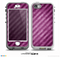 The Vector Grunge Purple Striped Skin for the iPhone 5-5s NUUD LifeProof Case