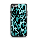 The Vector Hot Turquoise Cheetah Print Apple iPhone 6 Otterbox Symmetry Case Skin Set