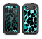 The Vector Hot Turquoise Cheetah Print Samsung Galaxy S3 LifeProof Fre Case Skin Set