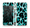 The Vector Hot Turquoise Cheetah Print Skin Set for the Apple iPhone 5s