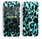 The Vector Hot Turquoise Cheetah Print Skin for the Apple iPhone 5c