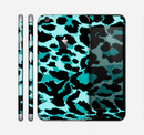 The Vector Hot Turquoise Cheetah Print Skin for the Apple iPhone 6 Plus