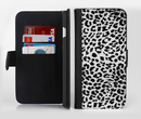 The Vector Leopard Animal Print Ink-Fuzed Leather Folding Wallet Credit-Card Case for the Apple iPhone 6/6s, 6/6s Plus, 5/5s and 5c