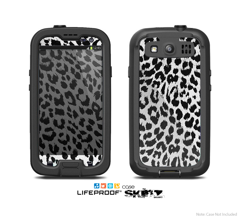 The Vector Leopard Animal Print Skin For The Samsung Galaxy S3 LifeProof Case