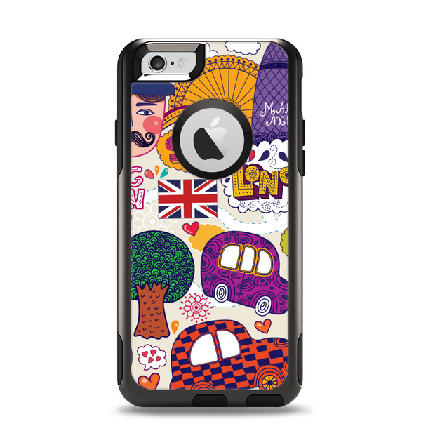 The Vector London England Sketchbook Apple iPhone 6 Otterbox Commuter Case Skin Set