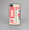 The Vector London Time Red Skin-Sert for the Apple iPhone 4-4s Skin-Sert Case