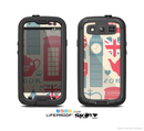 The Vector London Time Red Skin For The Samsung Galaxy S3 LifeProof Case