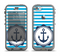 The Vector Navy Anchor with Blue Stripes Apple iPhone 5c LifeProof Nuud Case Skin Set