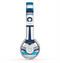 The Vector Navy Anchor with Blue Stripes Skin for the Beats by Dre Solo 2 Headphones