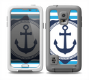 The Vector Navy Anchor with Blue Stripes copy Skin for the Samsung Galaxy S5 frē LifeProof Case
