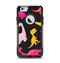 The Vector Neon Dinosaur Apple iPhone 6 Otterbox Commuter Case Skin Set