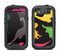 The Vector Neon Dinosaur Samsung Galaxy S3 LifeProof Fre Case Skin Set