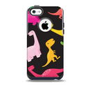 The Vector Neon Dinosaur Skin for the iPhone 5c OtterBox Commuter Case