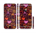 The Vector Orange & Pink Coffee Time Sectioned Skin Series for the Apple iPhone 6s Plus