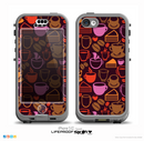 The Vector Orange & Pink Coffee Time Skin for the iPhone 5c nüüd LifeProof Case