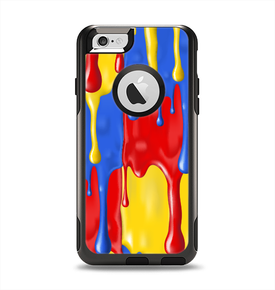 The Vector Paint Drips Apple iPhone 6 Otterbox Commuter Case Skin Set