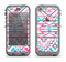 The Vector Pink & White Modern Aztec Pattern Apple iPhone 5c LifeProof Nuud Case Skin Set