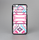 The Vector Pink & White Modern Aztec Pattern Skin-Sert Case for the Apple iPhone 6 Plus