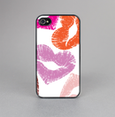 The Vector Puckered Color Lip Prints Skin-Sert for the Apple iPhone 4-4s Skin-Sert Case