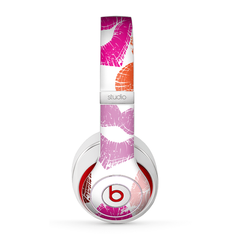 The Vector Puckered Color Lip Prints Skin for the Beats by Dre Studio (2013+ Version) Headphones