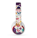 The Vector Purple Heart London Collage Skin for the Beats by Dre Studio (2013+ Version) Headphones