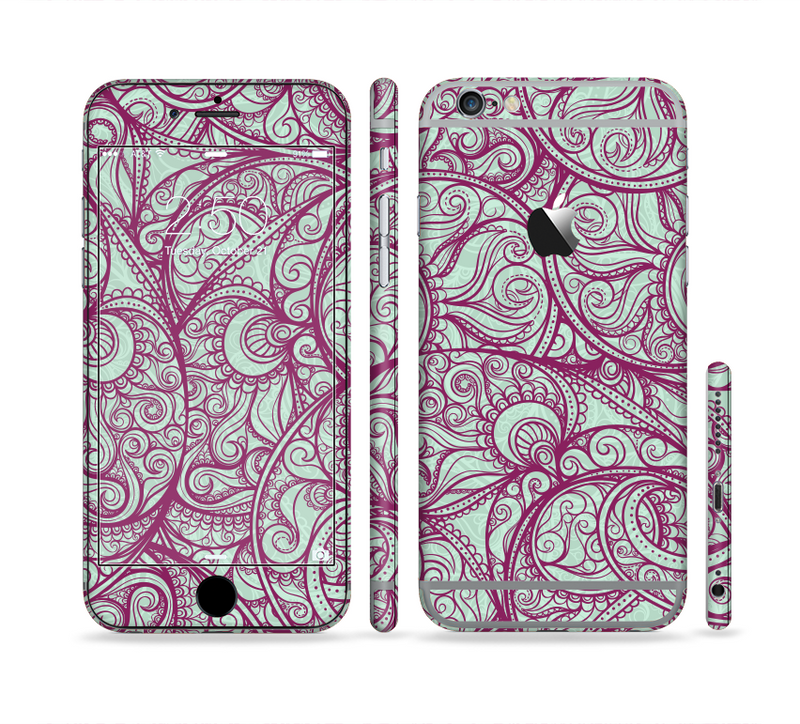 The Vector Purple Thin Laced Sectioned Skin Series for the Apple iPhone 6s Plus