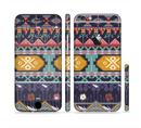 The Vector Purple and Colored Aztec pattern V4 Sectioned Skin Series for the Apple iPhone 6