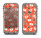 The Vector Red & Black Coffee Love Pattern Apple iPhone 5c LifeProof Fre Case Skin Set