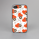 The Vector Red Hearts with Coffee Mugs Skin-Sert for the Apple iPhone 4-4s Skin-Sert Case