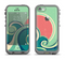 The Vector Retro Green Waves Apple iPhone 5c LifeProof Fre Case Skin Set