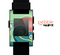 The Vector Retro Green Waves Skin for the Pebble SmartWatch