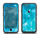 The Vector Shiny Blue Crystal Pattern Apple iPhone 6/6s Plus LifeProof Fre Case Skin Set