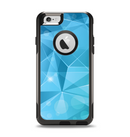 The Vector Shiny Blue Crystal Pattern Apple iPhone 6 Otterbox Commuter Case Skin Set