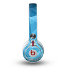 The Vector Shiny Blue Crystal Pattern Skin for the Beats by Dre Mixr Headphones