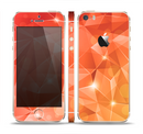 The Vector Shiny Coral Crystal Pattern Skin Set for the Apple iPhone 5s