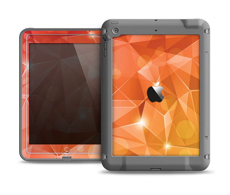 The Vector Shiny Coral Crystal Pattern Apple iPad Air LifeProof Fre Case Skin Set
