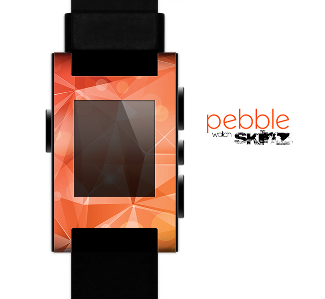 The Vector Shiny Coral Crystal Pattern Skin for the Pebble SmartWatch