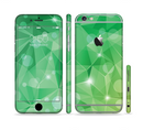 The Vector Shiny Green Crystal Pattern Sectioned Skin Series for the Apple iPhone 6s Plus