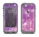 The Vector Shiny Pink Crystal Pattern Apple iPhone 5c LifeProof Nuud Case Skin Set